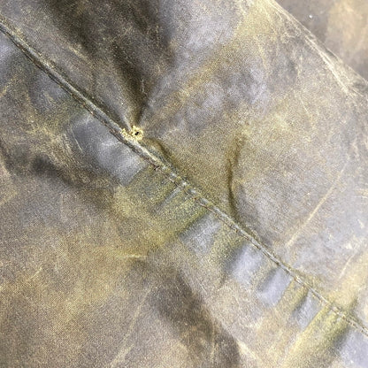 【中古品】【メンズ】 Barbour バーブァー ENGLAND製 2ワラント 80S BORDER OILED JACKET 80年代 ボーダー オイルドジャケット アウター 長袖 144-250414-ma-04-izu サイズ：42 カラー：グリーン 万代Net店