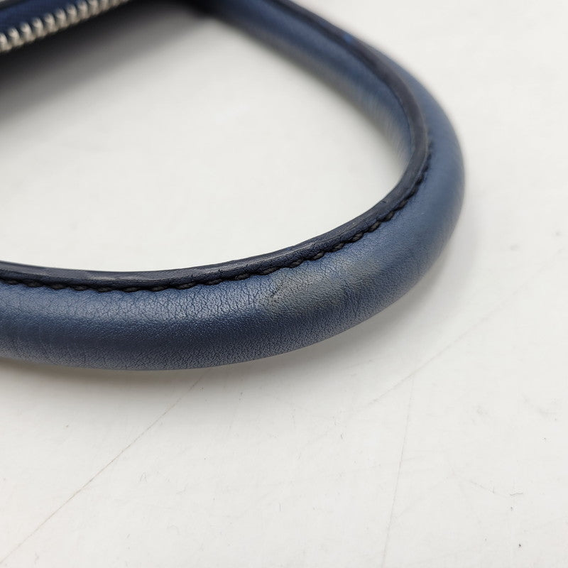 【中古品】【メンズ/レディース】 PRADA プラダ VITELLO DAINO 2WAY LEATHER BRIEF CASE ヴィッテロダイノ 2ウェイレザーブリーフケース 鞄 カバン バッグ 180-250414-ma-18-izu カラー：ブルー 万代Net店