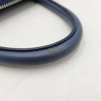 【中古品】【メンズ/レディース】 PRADA プラダ VITELLO DAINO 2WAY LEATHER BRIEF CASE ヴィッテロダイノ 2ウェイレザーブリーフケース 鞄 カバン バッグ 180-250414-ma-18-izu カラー：ブルー 万代Net店