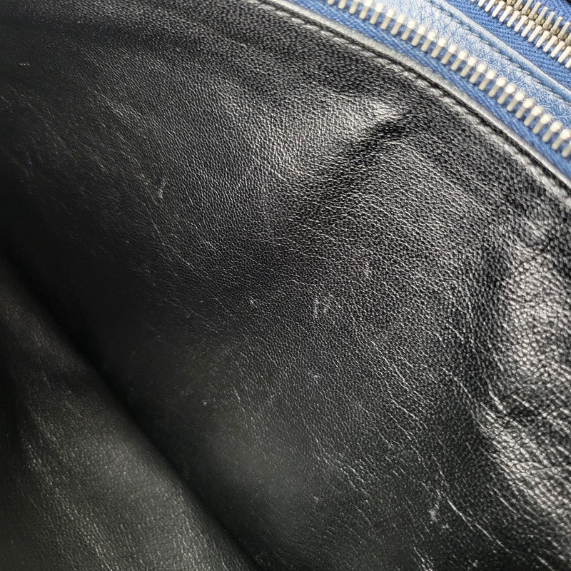 【中古品】【メンズ/レディース】 PRADA プラダ VITELLO DAINO 2WAY LEATHER BRIEF CASE ヴィッテロダイノ 2ウェイレザーブリーフケース 鞄 カバン バッグ 180-250414-ma-18-izu カラー：ブルー 万代Net店