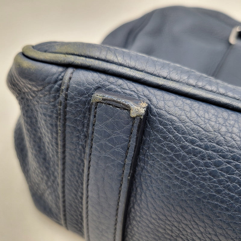 【中古品】【メンズ/レディース】 PRADA プラダ VITELLO DAINO 2WAY LEATHER BRIEF CASE ヴィッテロダイノ 2ウェイレザーブリーフケース 鞄 カバン バッグ 180-250414-ma-18-izu カラー：ブルー 万代Net店