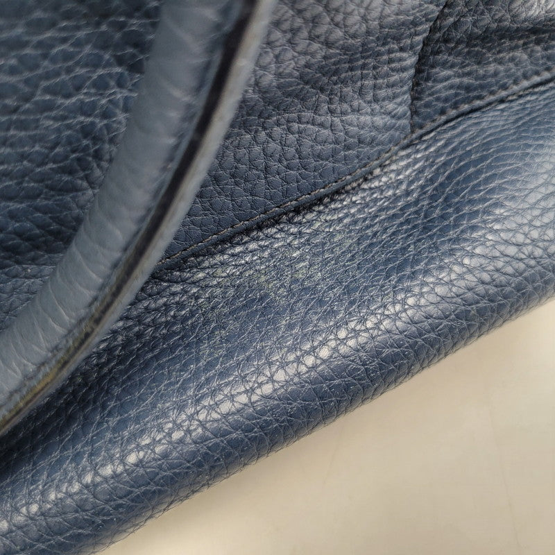 【中古品】【メンズ/レディース】 PRADA プラダ VITELLO DAINO 2WAY LEATHER BRIEF CASE ヴィッテロダイノ 2ウェイレザーブリーフケース 鞄 カバン バッグ 180-250414-ma-18-izu カラー：ブルー 万代Net店