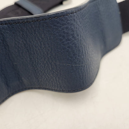 【中古品】【メンズ/レディース】 PRADA プラダ VITELLO DAINO 2WAY LEATHER BRIEF CASE ヴィッテロダイノ 2ウェイレザーブリーフケース 鞄 カバン バッグ 180-250414-ma-18-izu カラー：ブルー 万代Net店