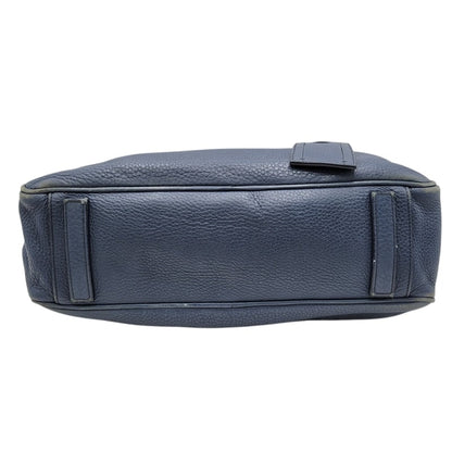 【中古品】【メンズ/レディース】 PRADA プラダ VITELLO DAINO 2WAY LEATHER BRIEF CASE ヴィッテロダイノ 2ウェイレザーブリーフケース 鞄 カバン バッグ 180-250414-ma-18-izu カラー：ブルー 万代Net店