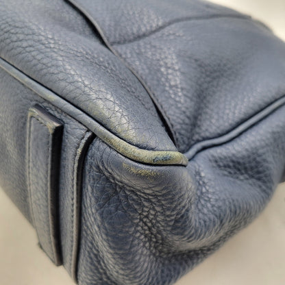 【中古品】【メンズ/レディース】 PRADA プラダ VITELLO DAINO 2WAY LEATHER BRIEF CASE ヴィッテロダイノ 2ウェイレザーブリーフケース 鞄 カバン バッグ 180-250414-ma-18-izu カラー：ブルー 万代Net店