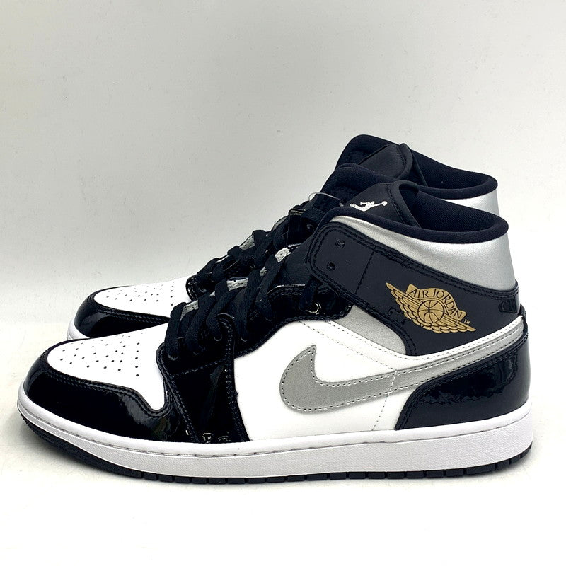 【中古美品】【メンズ】 NIKE ナイキ AIR JORDAN 1 MID SE HV0789-010 エア ジョーダン 1 ミッド SE スニーカー シューズ 靴 160-250415-as-09-izu サイズ：27cm カラー：BLACK/METALLIC SILVER-WHITE 万代Net店