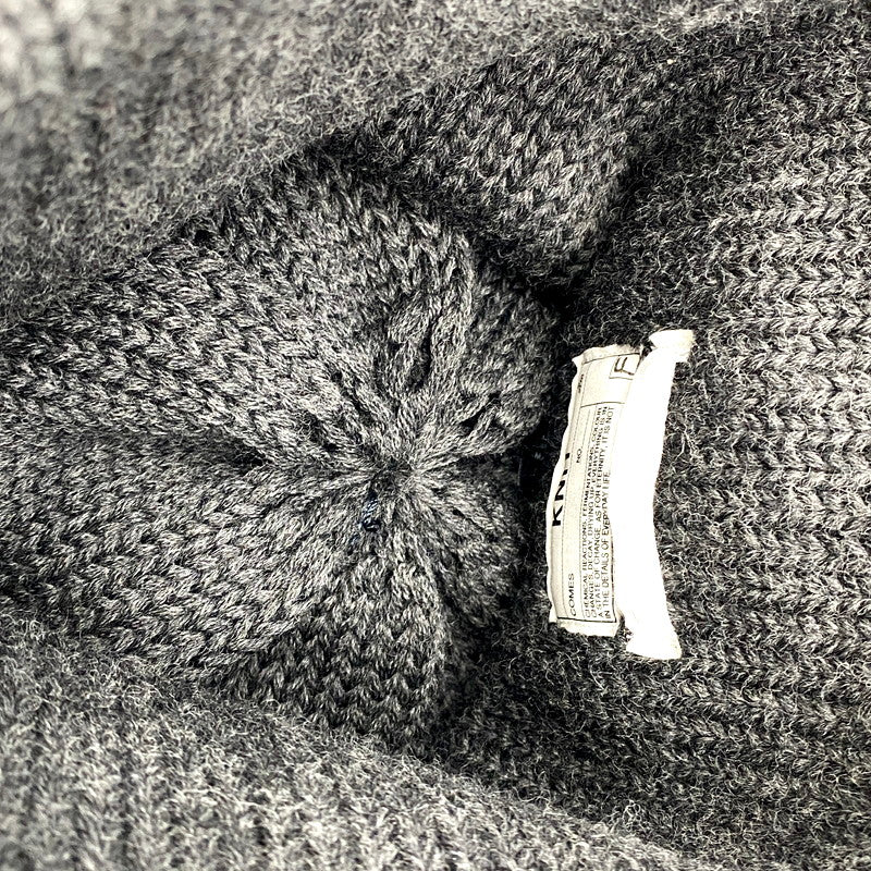 【中古品】【メンズ/レディース】 COMESANDGOES カムズアンドゴーズ WOOL BEANIE ウールビーニー ニット帽 帽子 185-250417-as-26-izu サイズ：F カラー：ダークグレー 万代Net店