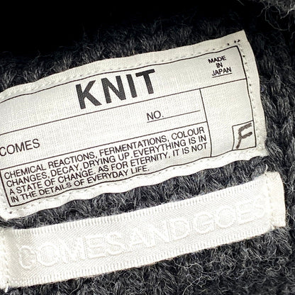 【中古品】【メンズ/レディース】 COMESANDGOES カムズアンドゴーズ WOOL BEANIE ウールビーニー ニット帽 帽子 185-250417-as-26-izu サイズ：F カラー：ダークグレー 万代Net店