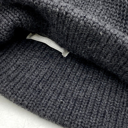 【中古品】【メンズ/レディース】 COMESANDGOES カムズアンドゴーズ WOOL BEANIE ウールビーニー ニット帽 帽子 185-250417-as-26-izu サイズ：F カラー：ダークグレー 万代Net店
