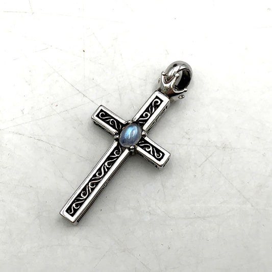 【中古品】【メンズ】 925 CLOWN CROSS COLOR STONE PENDANT クラウンクロスカラーストーンペンダントトップ アクセサリー 小物 191-250421-ma-22-izu カラー：シルバー 万代Net店