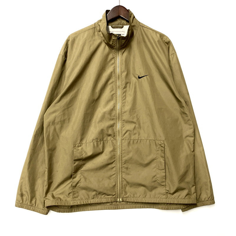 【中古品】【メンズ】 NIKE ナイキ NYLON TRACK JACKET ナイロントラックジャケット アウター 長袖 148-250419-ma-04-izu サイズ：XL カラー：BEIGE 万代Net店