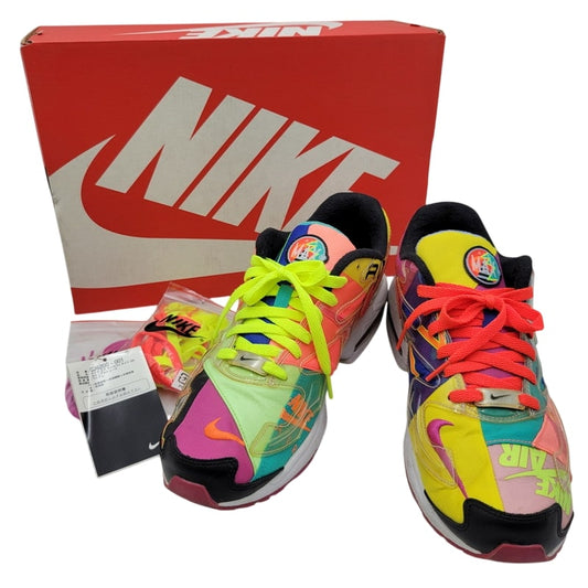 【中古品】【メンズ】 NIKE ナイキ × ATMOS アトモス AIR MAX2 LIGHT QS CJ6200-001 エア マックス 2 ライト QS スニーカー シューズ 靴 160-250420-as-12-izu サイズ：28cm カラー：BLACK/BRIGHT CRIMSON 万代Net店