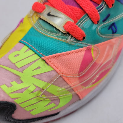 【中古品】【メンズ】 NIKE ナイキ × ATMOS アトモス AIR MAX2 LIGHT QS CJ6200-001 エア マックス 2 ライト QS スニーカー シューズ 靴 160-250420-as-12-izu サイズ：28cm カラー：BLACK/BRIGHT CRIMSON 万代Net店