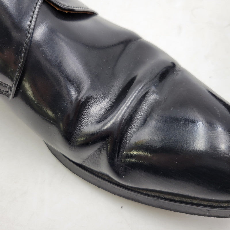【中古品】【メンズ】 SINGLE MONK PLAIN TOE DRESS SHOES シングルモンク プレーントゥ ドレスシューズ ビジネスシューズ 靴 164-250420-as-15-izu サイズ：24 1/2 カラー：ブラック 万代Net店