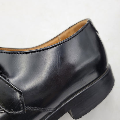 【中古品】【メンズ】 SINGLE MONK PLAIN TOE DRESS SHOES シングルモンク プレーントゥ ドレスシューズ ビジネスシューズ 靴 164-250420-as-15-izu サイズ：24 1/2 カラー：ブラック 万代Net店