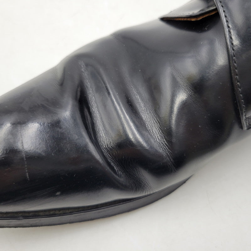 【中古品】【メンズ】 SINGLE MONK PLAIN TOE DRESS SHOES シングルモンク プレーントゥ ドレスシューズ ビジネスシューズ 靴 164-250420-as-15-izu サイズ：24 1/2 カラー：ブラック 万代Net店