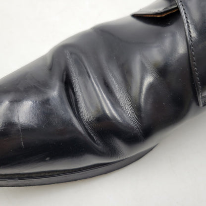 【中古品】【メンズ】 SINGLE MONK PLAIN TOE DRESS SHOES シングルモンク プレーントゥ ドレスシューズ ビジネスシューズ 靴 164-250420-as-15-izu サイズ：24 1/2 カラー：ブラック 万代Net店