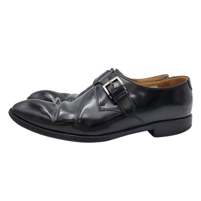 【中古品】【メンズ】 SINGLE MONK PLAIN TOE DRESS SHOES シングルモンク プレーントゥ ドレスシューズ ビジネスシューズ 靴 164-250420-as-15-izu サイズ：24 1/2 カラー：ブラック 万代Net店