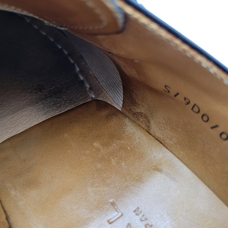 【中古品】【メンズ】 SINGLE MONK PLAIN TOE DRESS SHOES シングルモンク プレーントゥ ドレスシューズ ビジネスシューズ 靴 164-250420-as-15-izu サイズ：24 1/2 カラー：ブラック 万代Net店