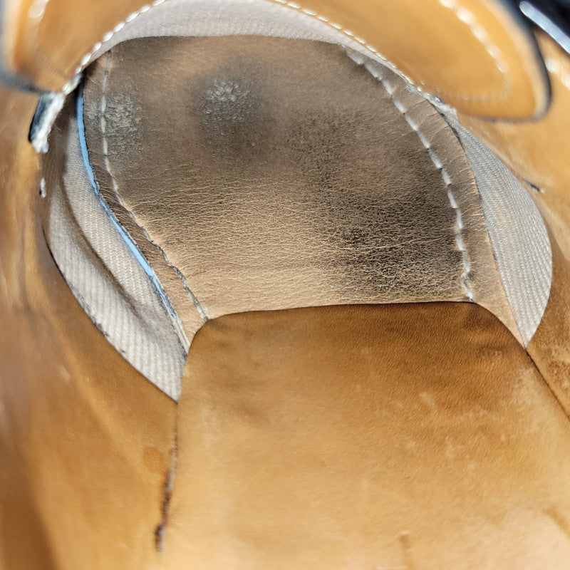 【中古品】【メンズ】 SINGLE MONK PLAIN TOE DRESS SHOES シングルモンク プレーントゥ ドレスシューズ ビジネスシューズ 靴 164-250420-as-15-izu サイズ：24 1/2 カラー：ブラック 万代Net店