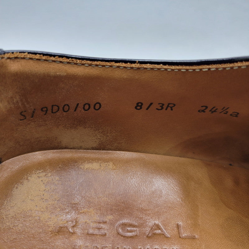 【中古品】【メンズ】 SINGLE MONK PLAIN TOE DRESS SHOES シングルモンク プレーントゥ ドレスシューズ ビジネスシューズ 靴 164-250420-as-15-izu サイズ：24 1/2 カラー：ブラック 万代Net店