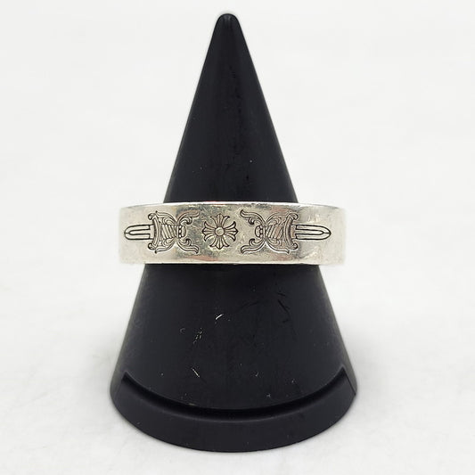 【中古品】【メンズ/レディース】 CHROME HEARTS クロムハーツ 6mm SPACER DAGGER RING スペーサー ダガー リング SV925 指輪 アクセサリー 190-250418-ay-08-izu カラー：シルバー 万代Net店
