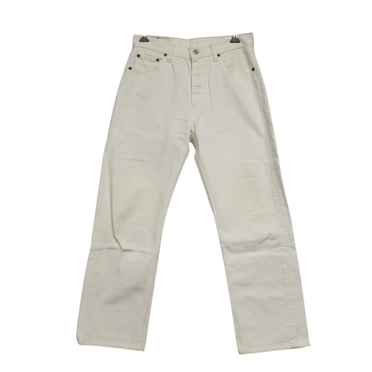 【中古品】【メンズ】 Levi's リーバイス 501 WHITE DENIM PANTS 501-12 ホワイトデニムパンツ ジーンズ ボトムス 157-250422-as-26-izu サイズ：30×34 カラー：ホワイト 万代Net店