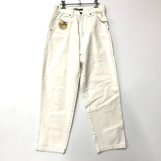 【中古品】【メンズ】 RESULTS JEANS WHITE DENIM WIDE PANTS ホワイト デニム ワイド パンツ ジーンズ ボトムス 157-250423-as-17-izu サイズ：31M カラー：ホワイト 万代Net店