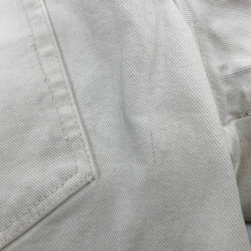 【中古品】【メンズ】 RESULTS JEANS WHITE DENIM WIDE PANTS ホワイト デニム ワイド パンツ ジーンズ ボトムス 157-250423-as-17-izu サイズ：31M カラー：ホワイト 万代Net店
