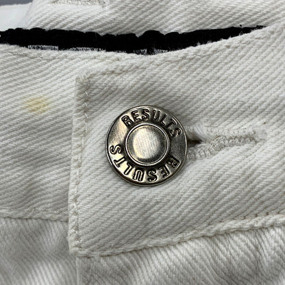 【中古品】【メンズ】 RESULTS JEANS WHITE DENIM WIDE PANTS ホワイト デニム ワイド パンツ ジーンズ ボトムス 157-250423-as-17-izu サイズ：31M カラー：ホワイト 万代Net店