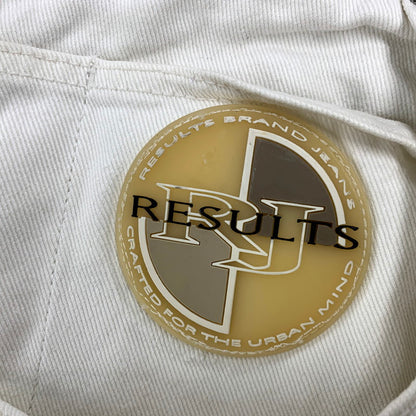 【中古品】【メンズ】 RESULTS JEANS WHITE DENIM WIDE PANTS ホワイト デニム ワイド パンツ ジーンズ ボトムス 157-250423-as-17-izu サイズ：31M カラー：ホワイト 万代Net店