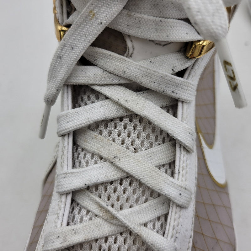 【中古品】【メンズ】 NIKE ナイキ LEBRON 7 QS CU5646-100 レブロン 7 QS スニーカー シューズ 靴 160-250426-as-19-izu サイズ：27.5cm カラー：WHITE/WHITE-METALLIC GOLD 万代Net店