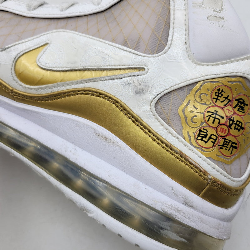 【中古品】【メンズ】 NIKE ナイキ LEBRON 7 QS CU5646-100 レブロン 7 QS スニーカー シューズ 靴 160-250426-as-19-izu サイズ：27.5cm カラー：WHITE/WHITE-METALLIC GOLD 万代Net店