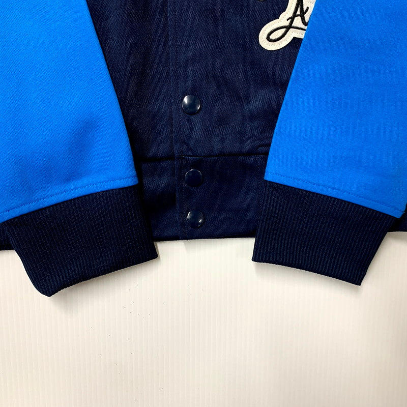 【中古品】【メンズ】 adidas アディダス WAPPEN STADIUM JERSEY S27486 ワッペン スタジアム ジャージー ジャケット アウター 148-250426-as-18-izu サイズ：L カラー：ネイビー 万代Net店