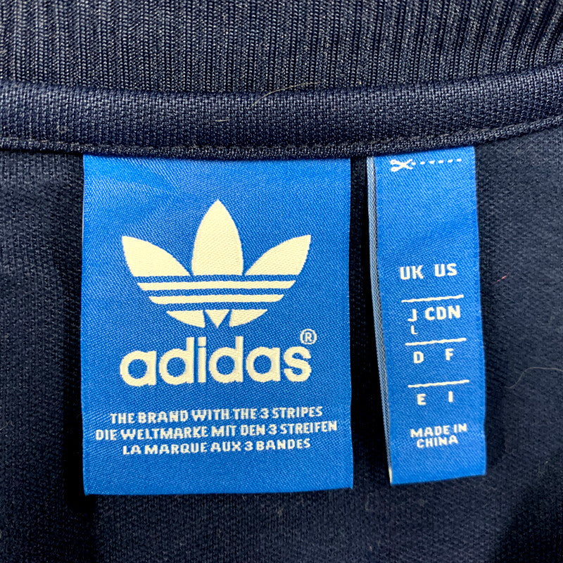 【中古品】【メンズ】 adidas アディダス WAPPEN STADIUM JERSEY S27486 ワッペン スタジアム ジャージー ジャケット アウター 148-250426-as-18-izu サイズ：L カラー：ネイビー 万代Net店