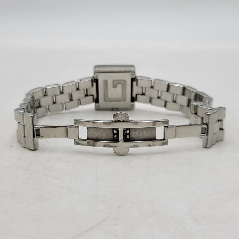 【中古品】【メンズ/レディース】 GUCCI グッチ SQUARE G QUARTZ 3600L スクエアG クォーツ 黒文字盤 腕時計 197-250711-as-05-izu カラー：ブラック×シルバー 万代Net店