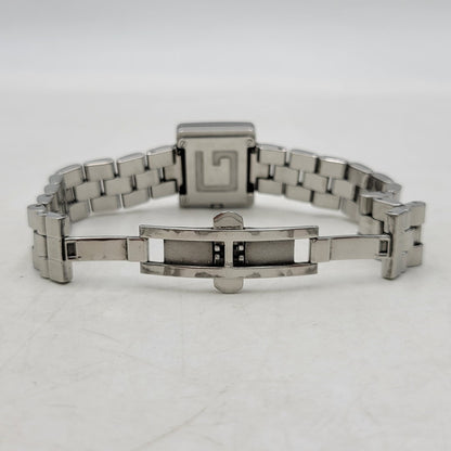 【中古品】【メンズ/レディース】 GUCCI グッチ SQUARE G QUARTZ 3600L スクエアG クォーツ 黒文字盤 腕時計 197-250711-as-05-izu カラー：ブラック×シルバー 万代Net店