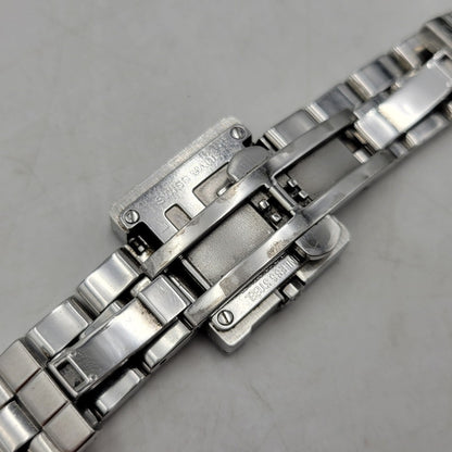 【中古品】【メンズ/レディース】 GUCCI グッチ SQUARE G QUARTZ 3600L スクエアG クォーツ 黒文字盤 腕時計 197-250711-as-05-izu カラー：ブラック×シルバー 万代Net店