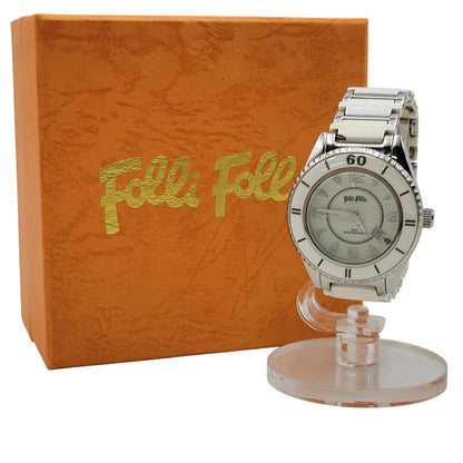 【現状渡し品】【レディース】 Folli Follie フォリフォリ QUARTZ WF4T0015 クォーツ 白文字盤 腕時計 198-250716-as-35-izu カラー：シルバー×ホワイト 万代Net店