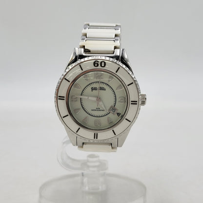【現状渡し品】【レディース】 Folli Follie フォリフォリ QUARTZ WF4T0015 クォーツ 白文字盤 腕時計 198-250716-as-35-izu カラー：シルバー×ホワイト 万代Net店