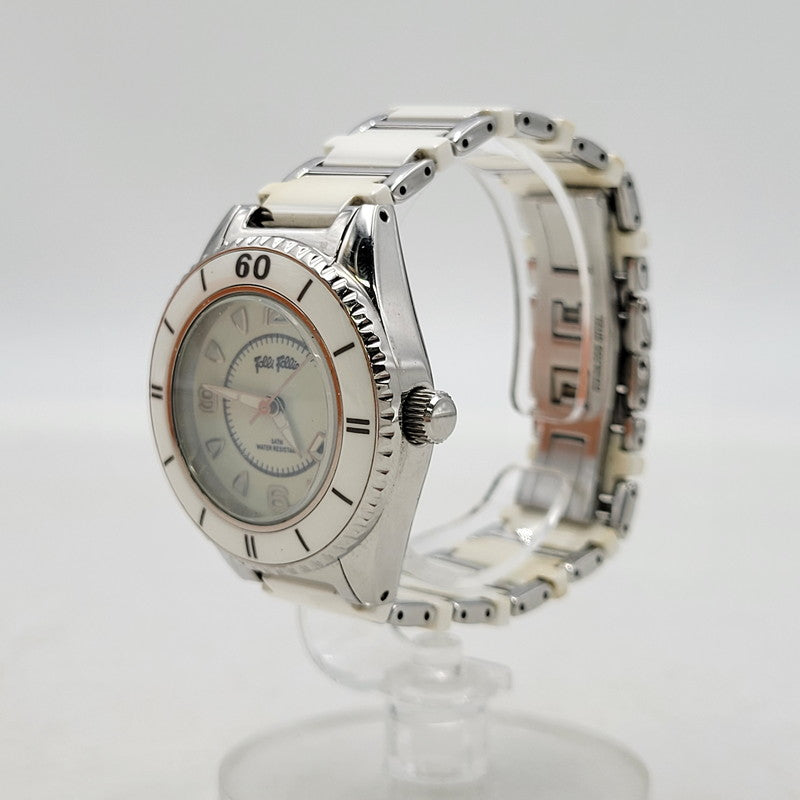 【現状渡し品】【レディース】 Folli Follie フォリフォリ QUARTZ WF4T0015 クォーツ 白文字盤 腕時計 198-250716-as-35-izu カラー：シルバー×ホワイト 万代Net店