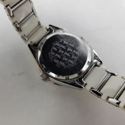 【現状渡し品】【レディース】 Folli Follie フォリフォリ QUARTZ WF4T0015 クォーツ 白文字盤 腕時計 198-250716-as-35-izu カラー：シルバー×ホワイト 万代Net店