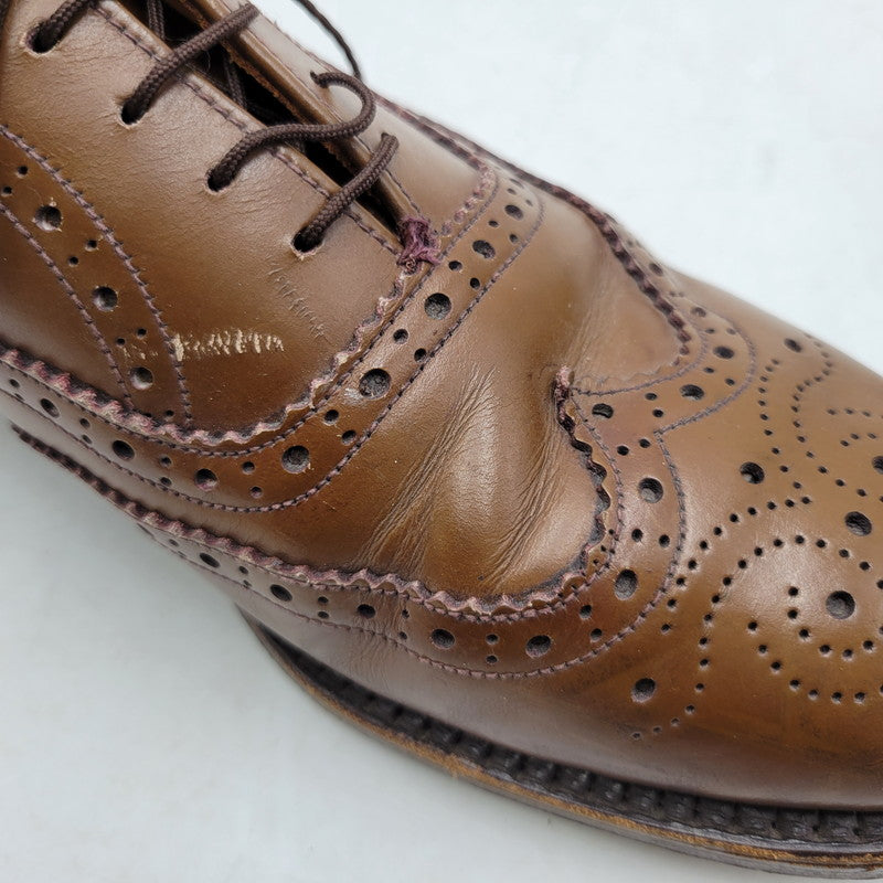 【ジャンク品】【メンズ】 Loake ローク BROS BEDFORD WING TIP BOOTS ベッドフォード ウィングチップ シューズ 靴 165-250426-as-27-izu サイズ：8.5 カラー：ブラウン 万代Net店