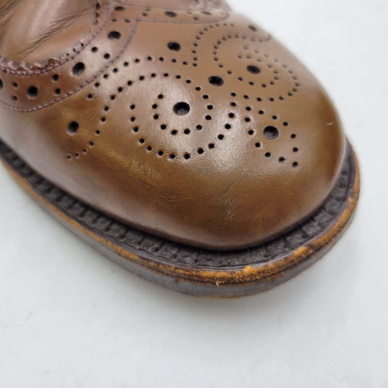 【ジャンク品】【メンズ】 Loake ローク BROS BEDFORD WING TIP BOOTS ベッドフォード ウィングチップ シューズ 靴 165-250426-as-27-izu サイズ：8.5 カラー：ブラウン 万代Net店