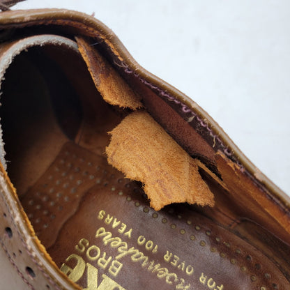 【ジャンク品】【メンズ】 Loake ローク BROS BEDFORD WING TIP BOOTS ベッドフォード ウィングチップ シューズ 靴 165-250426-as-27-izu サイズ：8.5 カラー：ブラウン 万代Net店