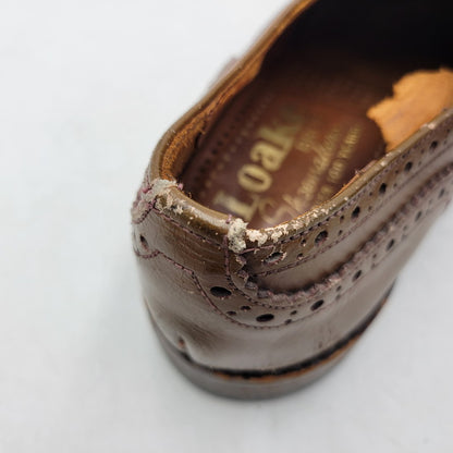 【ジャンク品】【メンズ】 Loake ローク BROS BEDFORD WING TIP BOOTS ベッドフォード ウィングチップ シューズ 靴 165-250426-as-27-izu サイズ：8.5 カラー：ブラウン 万代Net店