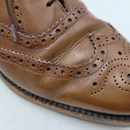 【ジャンク品】【メンズ】 Loake ローク BROS BEDFORD WING TIP BOOTS ベッドフォード ウィングチップ シューズ 靴 165-250426-as-27-izu サイズ：8.5 カラー：ブラウン 万代Net店