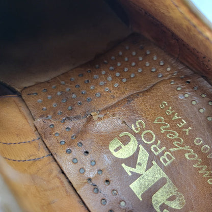 【ジャンク品】【メンズ】 Loake ローク BROS BEDFORD WING TIP BOOTS ベッドフォード ウィングチップ シューズ 靴 165-250426-as-27-izu サイズ：8.5 カラー：ブラウン 万代Net店