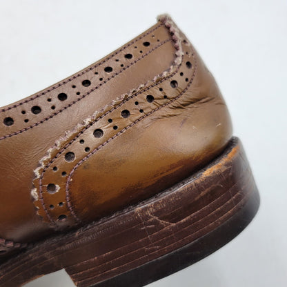 【ジャンク品】【メンズ】 Loake ローク BROS BEDFORD WING TIP BOOTS ベッドフォード ウィングチップ シューズ 靴 165-250426-as-27-izu サイズ：8.5 カラー：ブラウン 万代Net店