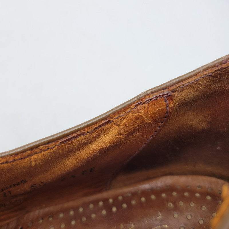【ジャンク品】【メンズ】 Loake ローク BROS BEDFORD WING TIP BOOTS ベッドフォード ウィングチップ シューズ 靴 165-250426-as-27-izu サイズ：8.5 カラー：ブラウン 万代Net店